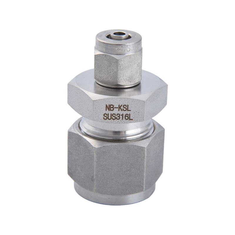 Connecteur droit réducteur de raccord à compression en acier inoxydable 316L