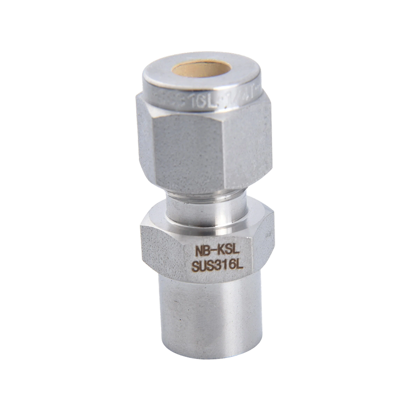 Raccord à compression en acier inoxydable 316L pour tête de soudage à douille de tube