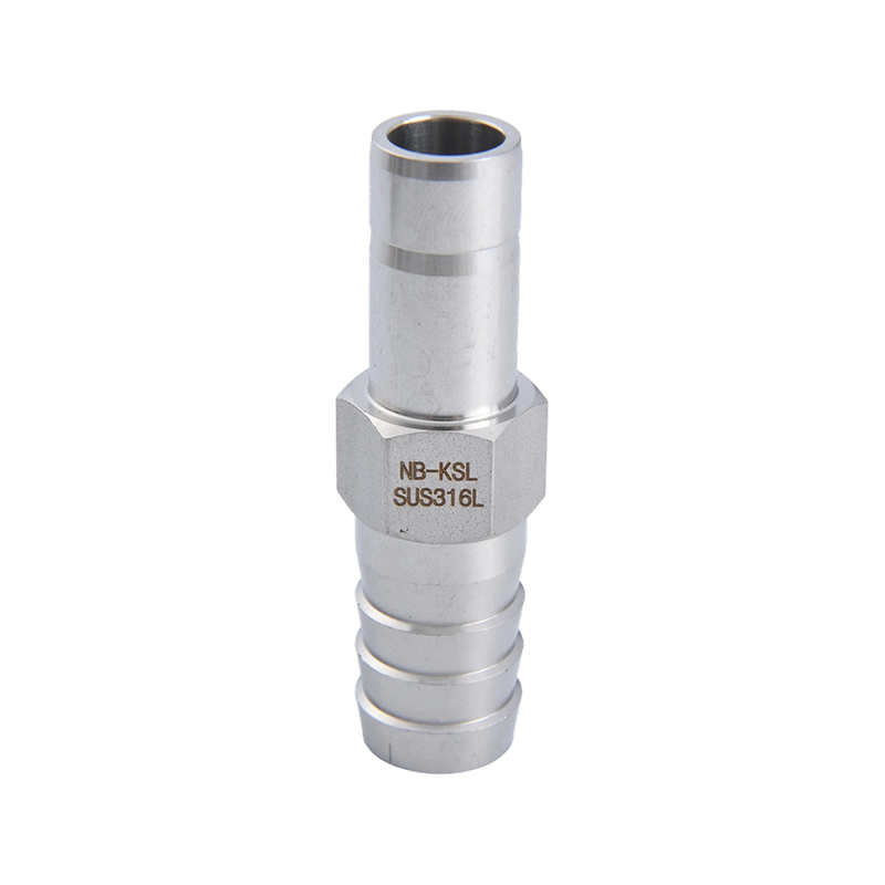 Connecteur pagode à tuyau droit en acier inoxydable 316L