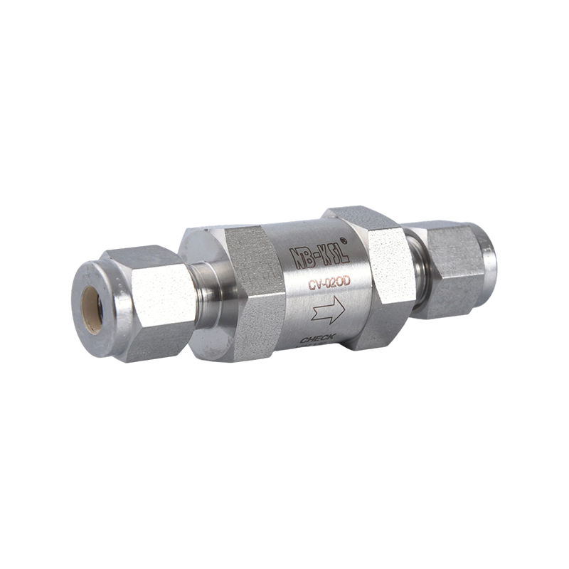 Mini clapet anti-retour en ligne en acier inoxydable 316L